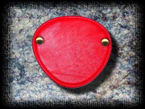 Eye Patch Smooth Red Leather