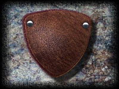 Aged Brown Leather eye patch